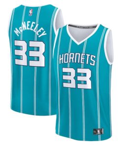 Liam McNeeley Charlotte Hornets  Youth Fast Break Replica Jersey - Teal - Icon Edition