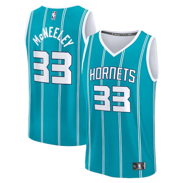 Liam McNeeley Charlotte Hornets Youth Fast Break Replica Jersey - Teal - Icon Edition