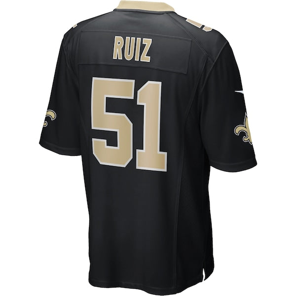 Cesar Ruiz New Orleans Saints Nike Game Jersey - Black - Image 3