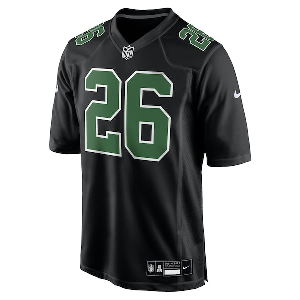 Saquon Barkley Philadelphia Eagles Nike Fashion Game Jersey - Carbon Black/Kelly Green - Image 2