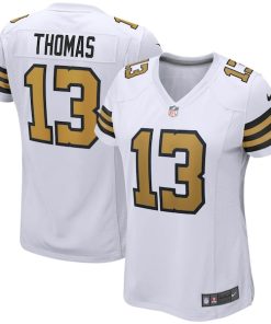 Alternative view of Michael Thomas New Orleans Saints Nike Women's Alternate Game Jersey - White/Black