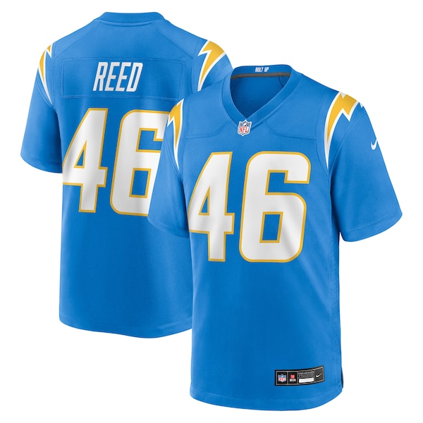 Nikko Reed Los Angeles Chargers Nike Team Game Jersey - Powder Blue