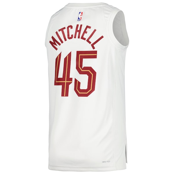 Donovan Mitchell Cleveland Cavaliers Nike Unisex Swingman Jersey - Association Edition - White/Wine - Image 4