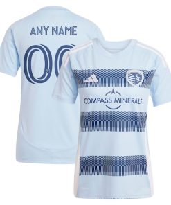 Sporting Kansas City adidas Women's 2025 One KC Replica Custom Jersey - Light Blue