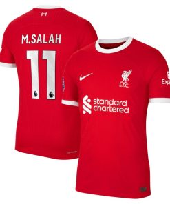 Mohamed Salah Liverpool Nike 2023/24 Home Authentic Player Jersey - Red/White