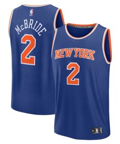 Miles McBride New York Knicks  Fast Break Replica Player Jersey - Icon Edition - Blue