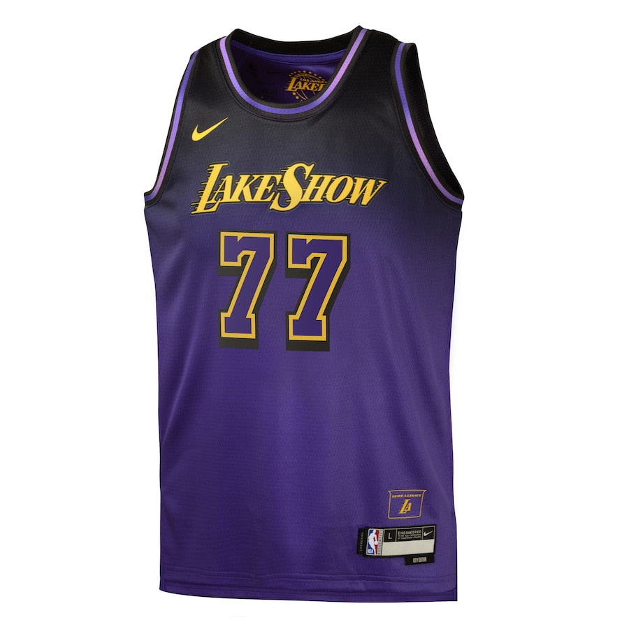 Luka Don?i? Los Angeles Lakers Nike City Edition Swingman Jersey 2024 - Purple - Image 2