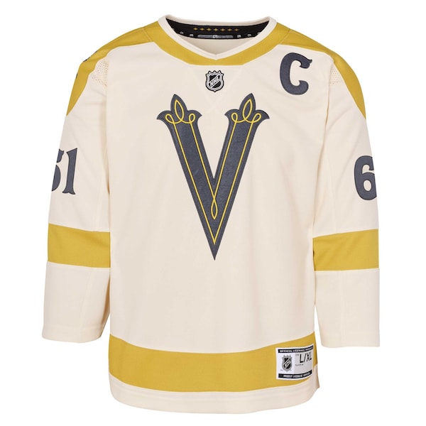 Mark Stone Vegas Golden Knights Youth 2024 NHL Winter Classic Premier Player Jersey - Cream - Image 2