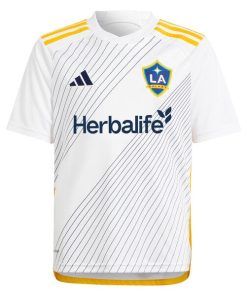 Alternative view of Jalen Neal LA Galaxy adidas Youth 2024 Angeleno Kit Replica Player Jersey - White