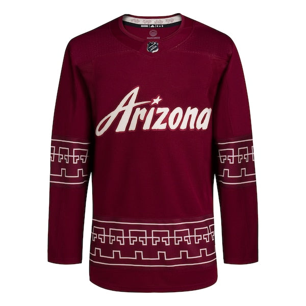 Arizona Coyotes adidas Alternate 2022/23 Primegreen Authentic Jersey - Garnet - Image 2