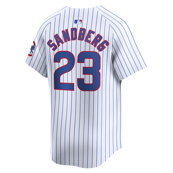 Ryne Sandberg Chicago Cubs Nike Home Limited Player Jersey - White - Image 3