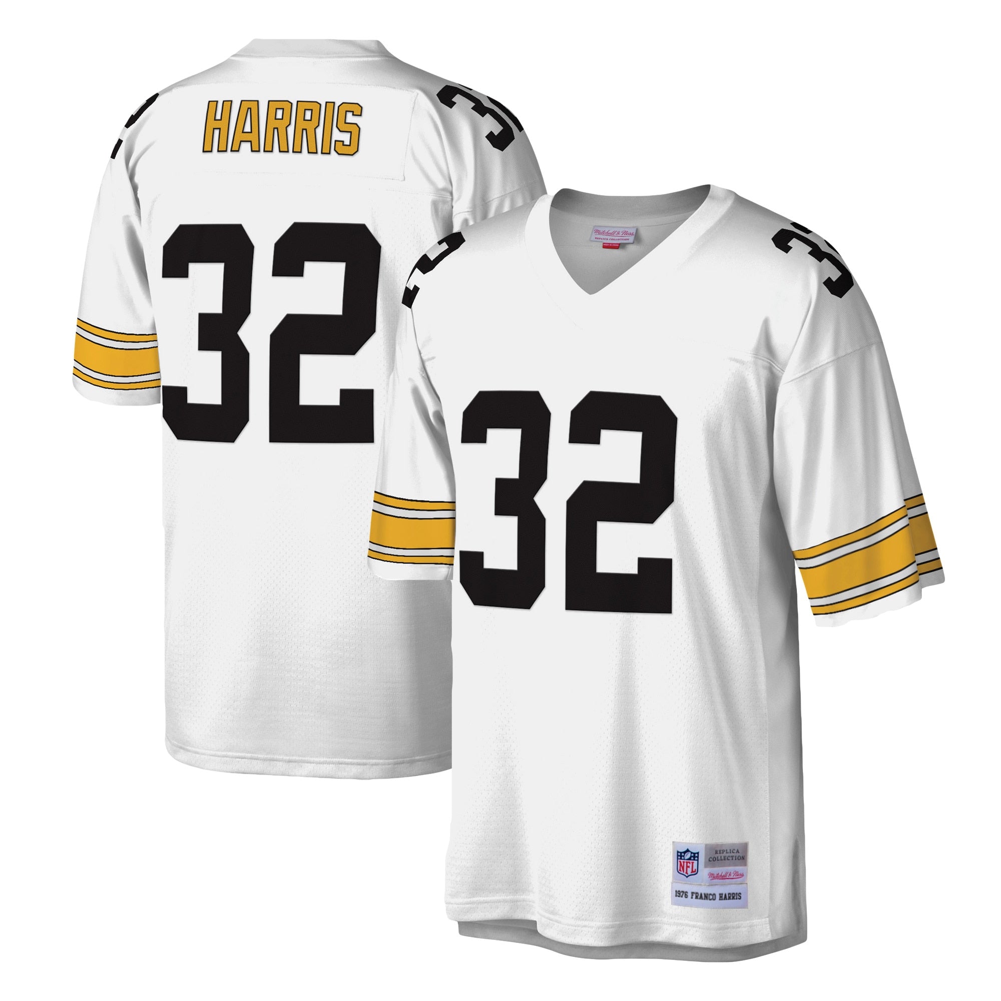 Franco Harris Pittsburgh Steelers Legacy Replica Jersey - Black/White - Image 5