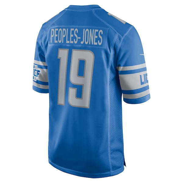 Donovan Peoples-Jones Detroit Lions Nike Game Jersey - Blue - Image 3
