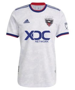 Alternative view of Edison Flores D.C. United adidas 2022 The Marble Authentic Player Jersey - White