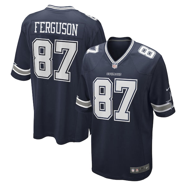 Jake Ferguson Dallas Cowboys Nike Game Jersey - Navy/White - Image 2