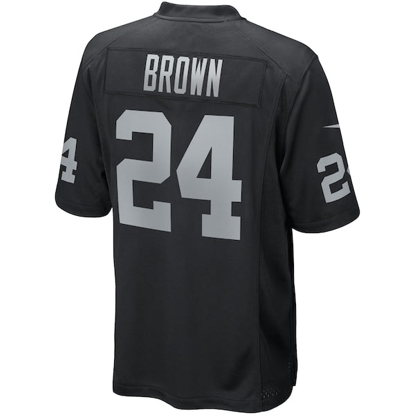 Willie Brown Las Vegas Raiders Nike Game Retired Player Jersey - Black - Image 3
