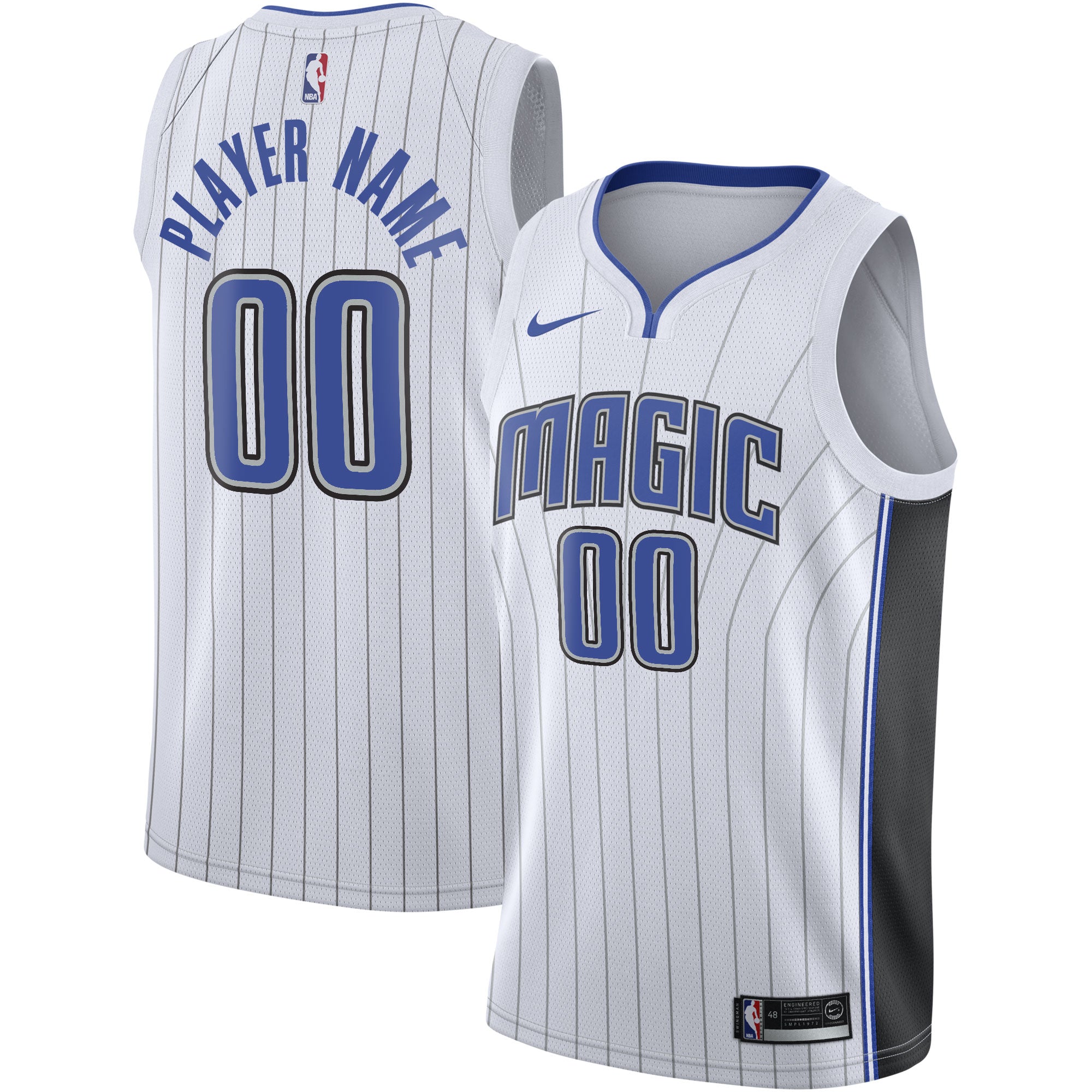 Orlando Magic Nike 2020/21 Swingman Custom Jersey - Icon Edition - Black/White - Image 6