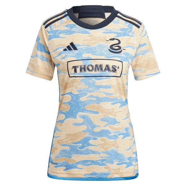 Philadelphia Union adidas Women's 2024 For Philly Replica Jersey - Tan - Image 2