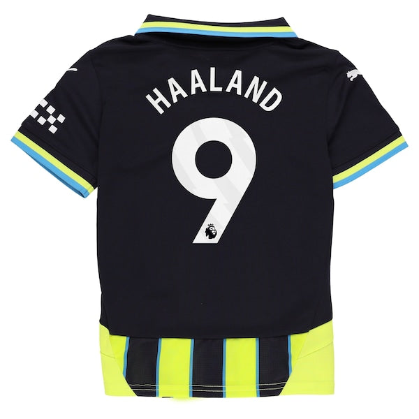 Erling Haaland Manchester City Puma Youth 2024/25 Away Replica Player Jersey - Navy - Image 4