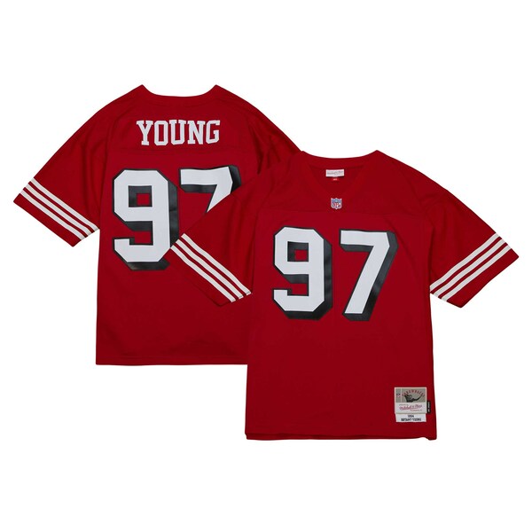 Bryant Young San Francisco 49ers Legacy Replica Jersey - Scarlet/White - Image 3