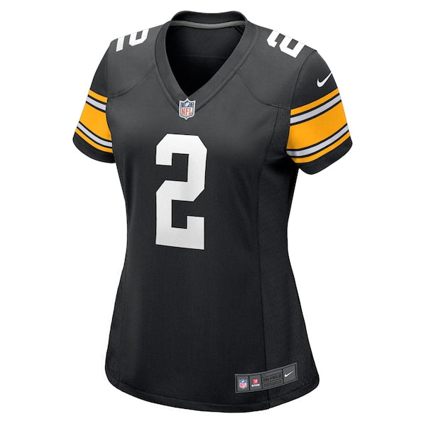 Justin Fields Pittsburgh Steelers Nike Women's Alternate Game Jersey?ยจC Black - Image 3
