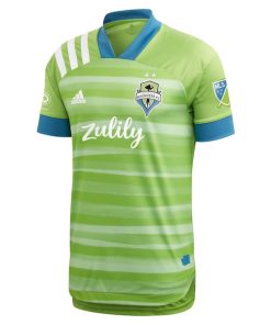 Alternative view of Seattle Sounders FC adidas 2021 Primary Authentic Custom Jersey - Green