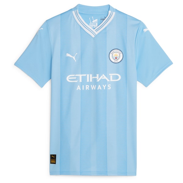 Jack Grealish Manchester City Puma Women's 2023/24 Home Replica Player Jersey - Sky Blue - Image 2