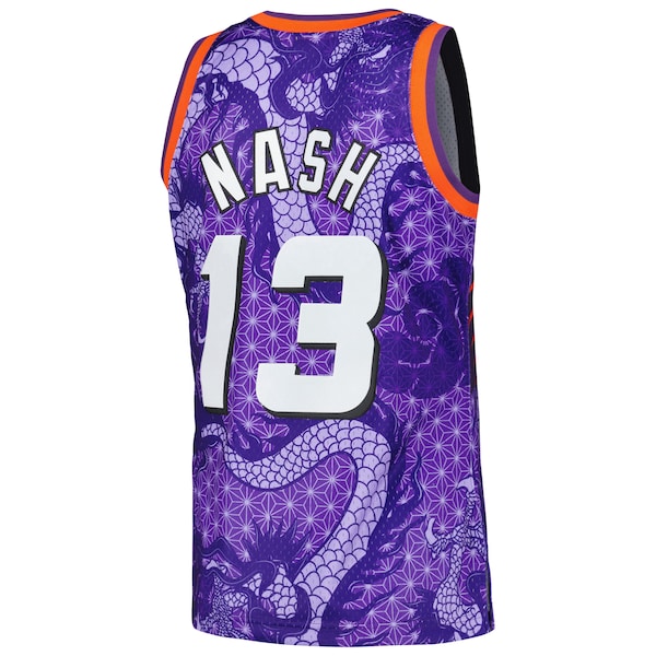 Steve Nash Phoenix Suns 1996/97 Hardwood Classics Asian Heritage 6.0 Swingman Throwback Player Jersey - Purple - Image 3