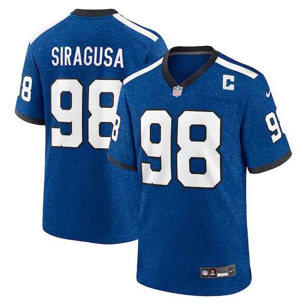 Tony Siragusa Indianapolis Colts Nike Indiana Nights Alternate Game Jersey - Royal/Royal - Image 2