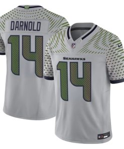 Sam Darnold Seattle Seahawks Nike 2025 RIVALRIES Vapor Limited Jersey - Gray