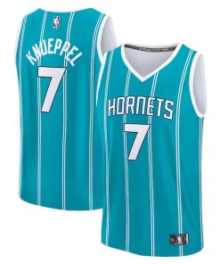 Kon Knueppel Charlotte Hornets  2025 NBA Draft First Round Pick Fast Break Replica Jersey - Icon Edition - Teal