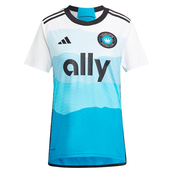 Charlotte FC adidas Women's 2024 The Carolina Kit: Explore Replica Jersey - Blue - Image 2