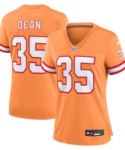 Jamel Dean Tampa Bay Buccaneers Nike Women's Throwback Game Jersey - Orange