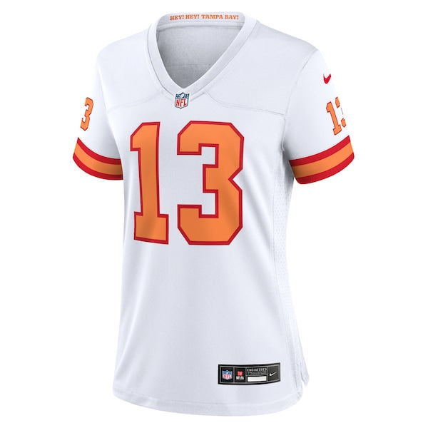 Mike Evans '76 Tampa Bay Buccaneers Nike Women's Game Jersey - White/Orange - Image 3