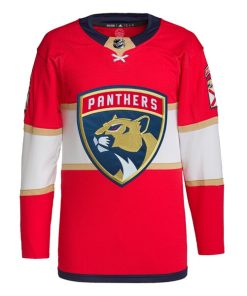 Alternative view of Florida Panthers adidas Home Primegreen Authentic Jersey - Red
