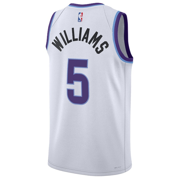 Cody Williams Utah Jazz Nike Unisex Swingman Jersey - Association Edition - White - Image 3