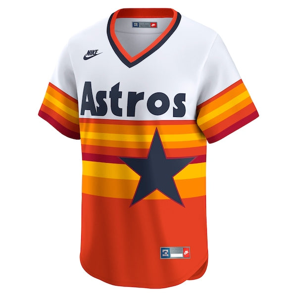 Houston Astros Nike Throwback Cooperstown Collection Limited Jersey - White - Image 2