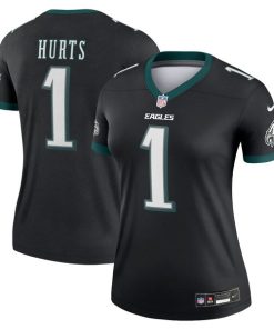 Alternative view of Jalen Hurts Philadelphia Eagles Nike Women's Legend Jersey - Black