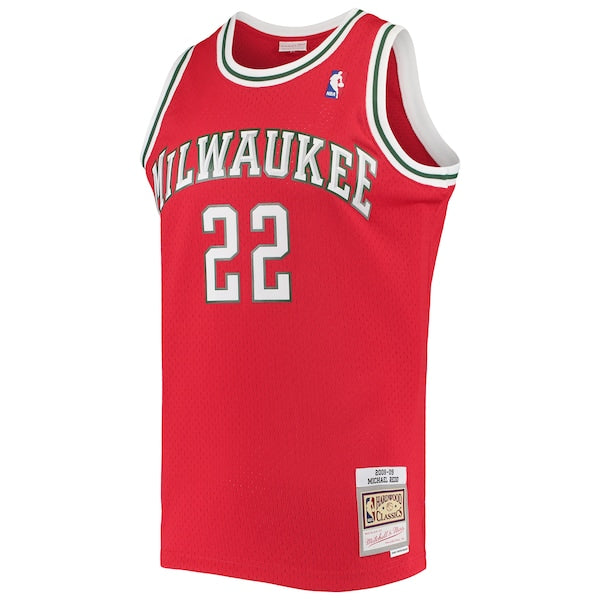 Michael Redd Milwaukee Bucks 2001/02 Hardwood Classics Swingman Jersey - Red - Image 2
