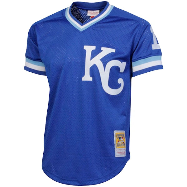 Bo Jackson Kansas City Royals Cooperstown Collection Big & Tall Mesh Batting Practice Jersey - Royal - Image 3