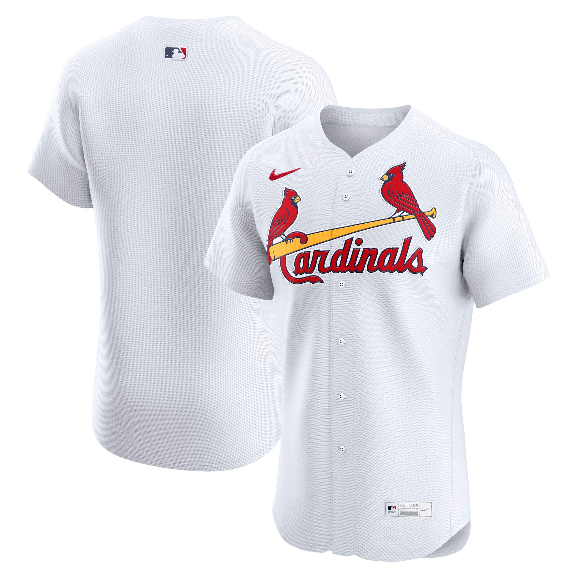 St. Louis Cardinals Nike Alternate Elite Jersey - Cream/White - Image 6