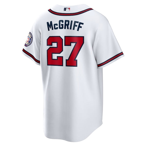 Fred McGriff Atlanta Braves Nike 2023 Hall of Fame Patch Inline Replica Jersey - White - Image 3