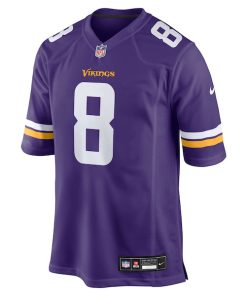 Alternative view of Jeff Okudah Minnesota Vikings Nike Team Game Jersey -  Purple