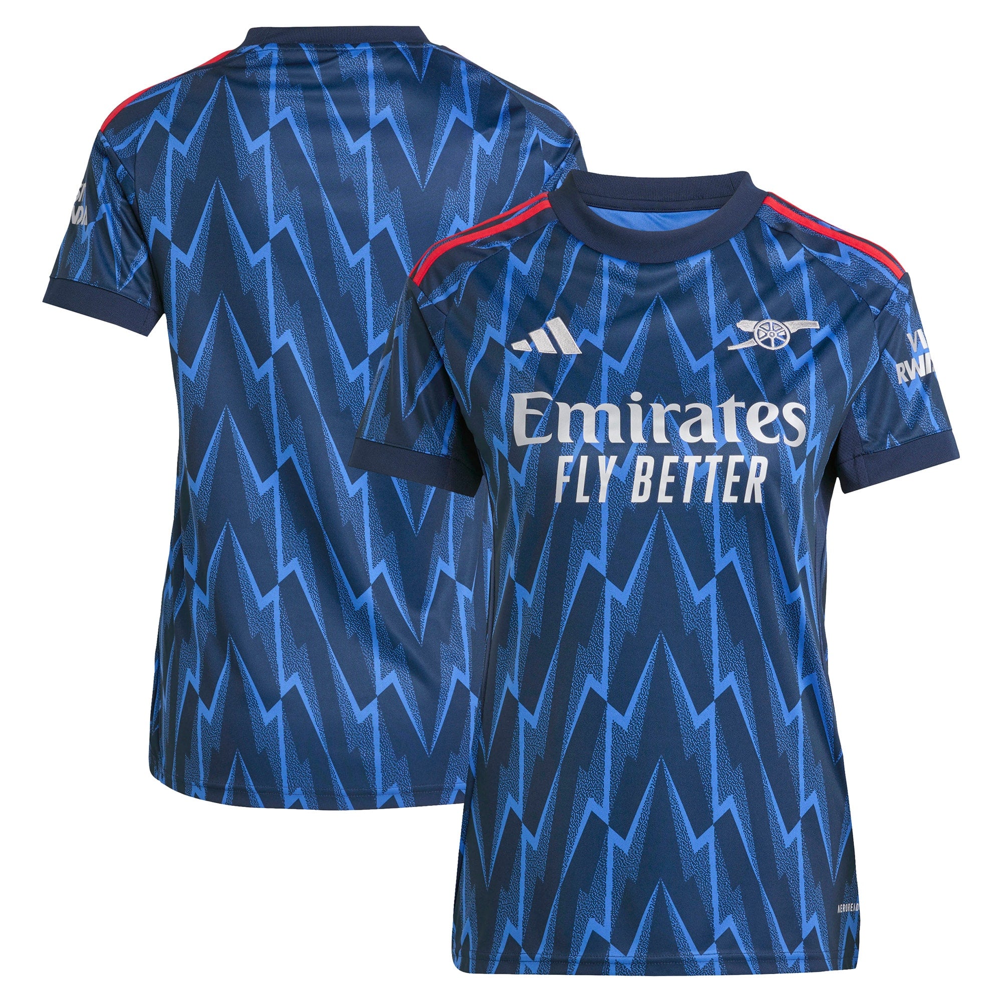 Arsenal adidas Women's 2025/26 Home Replica Jersey - Red/Blue - Image 3