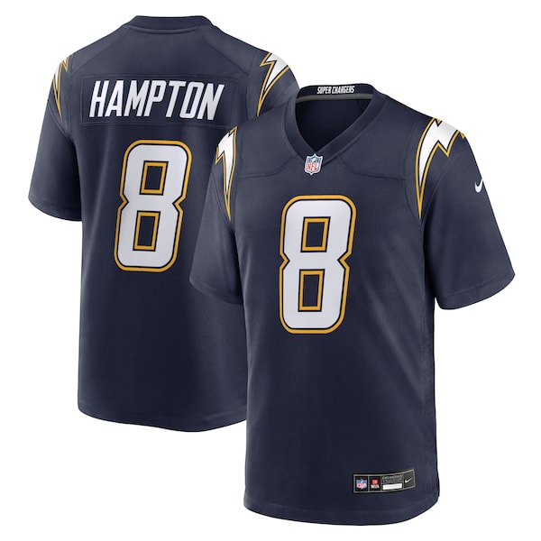 Omarion Hampton Los Angeles Chargers Nike Alternate Super Chargers Game Player Jersey - Navy/Powder Blue/Gold - Image 2
