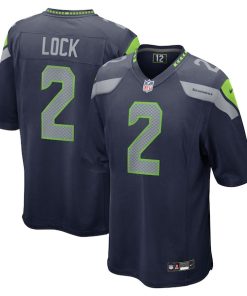 Drew Lock Seattle Seahawks Nike Team Game Jersey -  College Navy