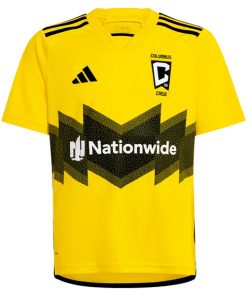 Alternative view of Columbus Crew adidas Youth 2024 The Home Kit Replica Jersey - Yellow