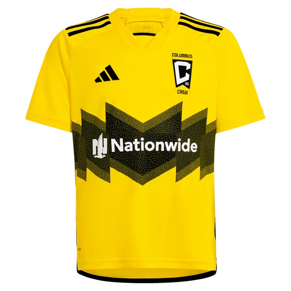 Columbus Crew adidas Youth 2024 The Home Kit Replica Jersey - Yellow - Image 2