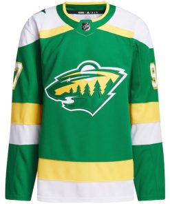 Alternative view of Kirill Kaprizov Minnesota Wild adidas 2023/24 Alternate Primegreen Authentic Player Jersey - Green