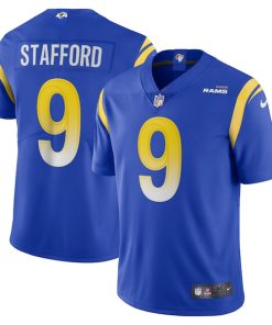 Alternative view of Matthew Stafford Los Angeles Rams Nike Vapor Limited Jersey - Royal/Cream/White
